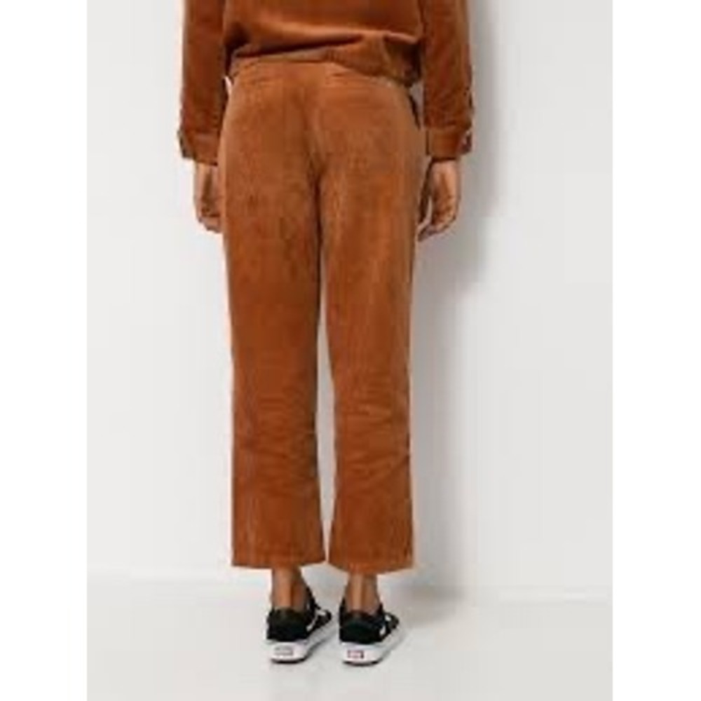 Brixton Brown Victory Corduroy Straight Leg Pants 27 Wide Wale Trousers Caramel - Picture 2 of 7